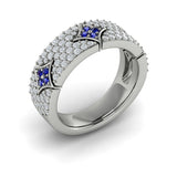 Diamond And Sapphire Vlora Start Ring