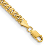 14K 8 inch 5.5mm Solid Miami Cuban Link with Lobster Clasp Bracelet