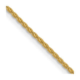 14k 22 inch 1.2mm Parisian Wheat with Lobster Clasp Chain