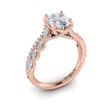 14 KT Rose Gold Vlora  Engagement Rings