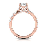 14 KT Rose Gold Vlora  Engagement Rings