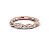 14 KT Rose Gold Vlora  Wedding Bands