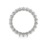 18 KT White Gold Vlora  Wedding Bands