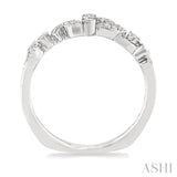1/6 Ctw Round Cut Diamond Wedding Band in 14K White Gold