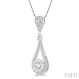 3/4 ctw Diamond Lovebright Pendant in 14K White Gold with Chain