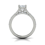 Triple Band Oval Engagement Ring