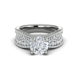 Bold Pave Engagement Ring