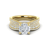 Bold Pave Engagement Ring