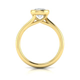 Teardrop Bezel Engagement Ring