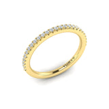 Matching Band for Fluted Emerald Cut Engagement Ring