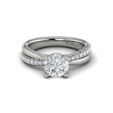 Twisted Pave Classic Engagement Ring