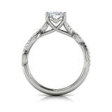 Botanical Oval Engagement Ring