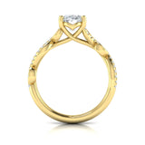 Botanical Oval Engagement Ring