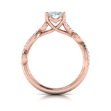 Botanical Oval Engagement Ring