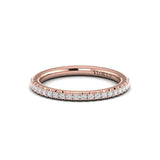 Matching Band for Triple Band Pave Oval Engagement Ring