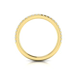 Matching Band for Triple Band Pave Oval Engagement Ring