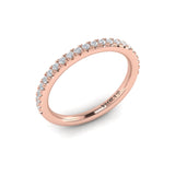 Matching Band for Triple Band Pave Oval Engagement Ring