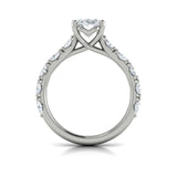 14 KT White Gold Engagement Rings