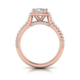 14 KT Rose Gold Engagement Rings
