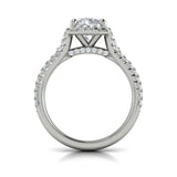 18 KT White Gold Engagement Rings