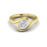 18 KT Yellow Gold Engagement Rings