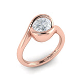 18 KT Rose Gold Engagement Rings