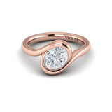18 KT Rose Gold Engagement Rings