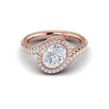18 KT Rose Gold Engagement Rings