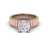 14 KT Rose Gold Engagement Rings