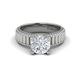 18 KT White Gold Engagement Rings