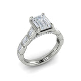 14 KT White Gold Engagement Rings