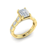 14 KT Yellow Gold Engagement Rings
