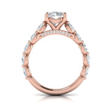 14 KT Rose Gold Engagement Rings