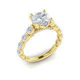 18 KT Yellow Gold Engagement Rings