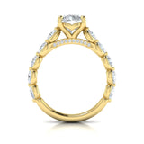 18 KT Yellow Gold Engagement Rings