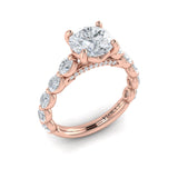 18 KT Rose Gold Engagement Rings