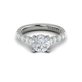 14 KT White Gold Engagement Rings