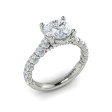 18 KT White Gold Engagement Rings