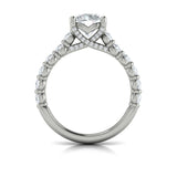 18 KT White Gold Engagement Rings