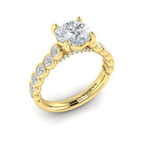 14 KT Yellow Gold Engagement Rings