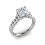 14 KT White Gold Engagement Rings