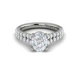 14 KT White Gold Engagement Rings
