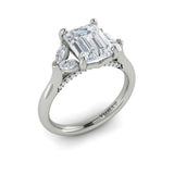 14 KT White Gold Engagement Rings