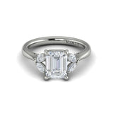14 KT White Gold Engagement Rings