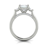 14 KT White Gold Engagement Rings