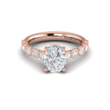 18 KT Rose Gold Engagement Rings
