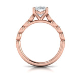 18 KT Rose Gold Engagement Rings