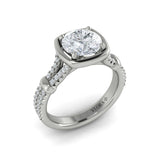 14 KT White Gold Engagement Rings