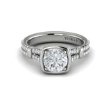 14 KT White Gold Engagement Rings
