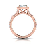 14 KT Rose Gold Engagement Rings
